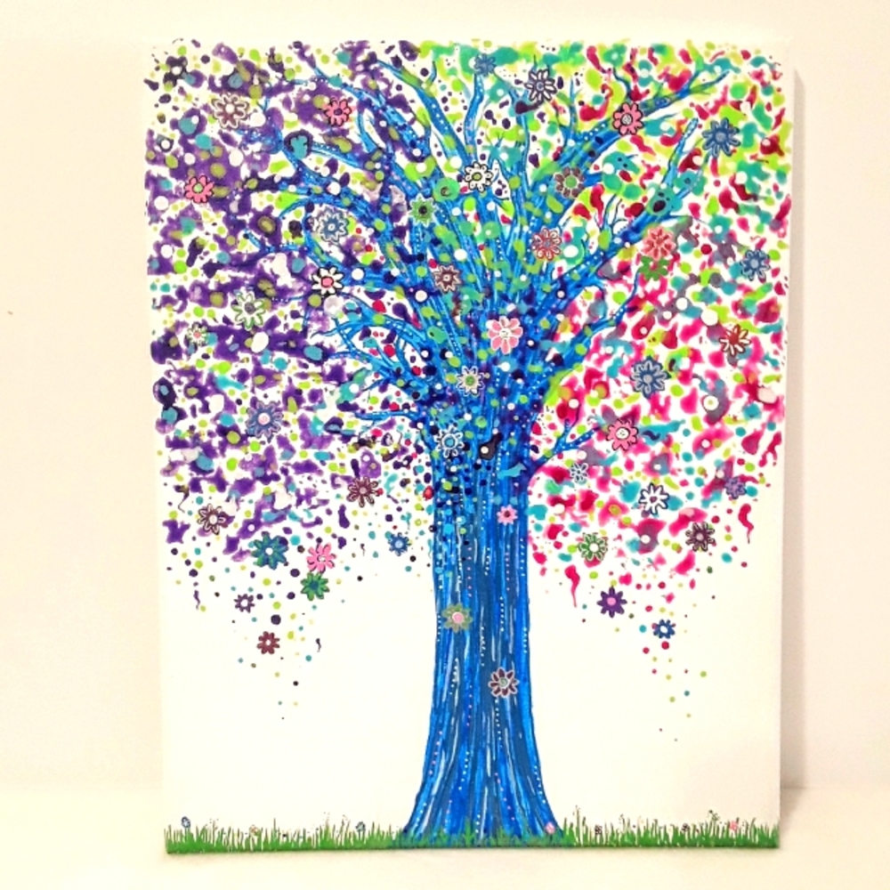 🌳 Arbre à Fleurs Painting
